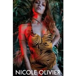 Bügel-Badeanzug TOTEM Schwarz-sand Von Nicole Olivier