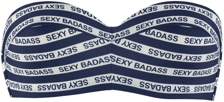 Bandeau Bikini SEXY BADASS Blau-weiss 2 Tlg. Von Marlies Dekkers â Bild 4