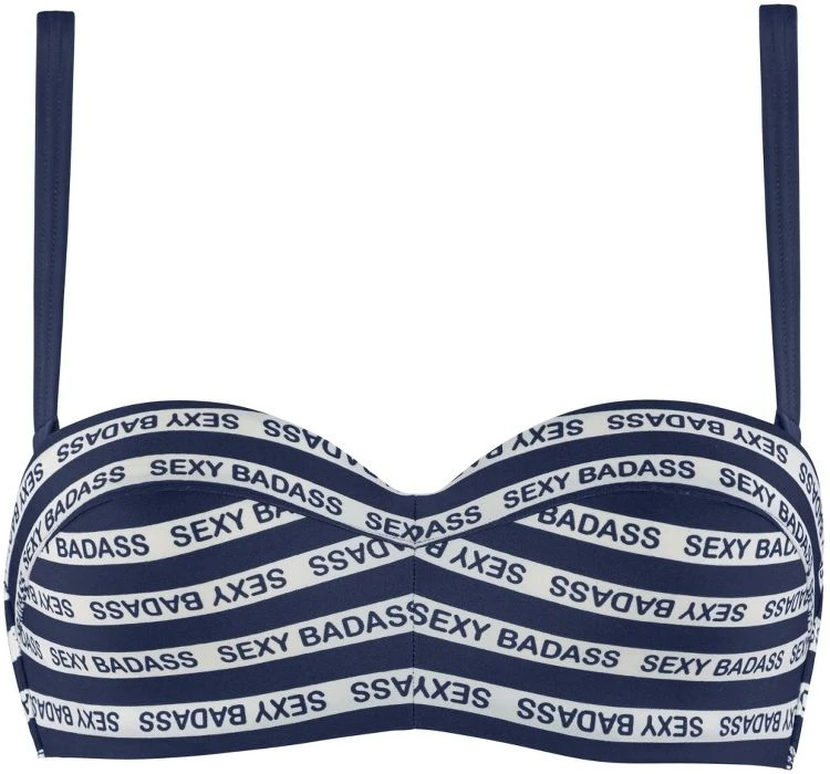 Bandeau Bikini SEXY BADASS Blau-weiss 2 Tlg. Von Marlies Dekkers â Bild 2