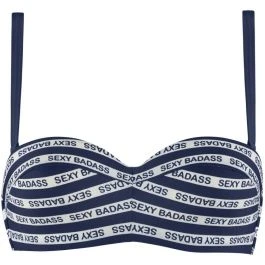 Bandeau Bikini SEXY BADASS Blau-weiss 2 Tlg. Von Marlies Dekkers